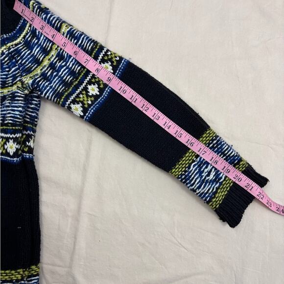 Anthropologie Sparrow Women's Black Full Zip Knit Sweater Wool Blend Size Medium - Picture 7 of 7